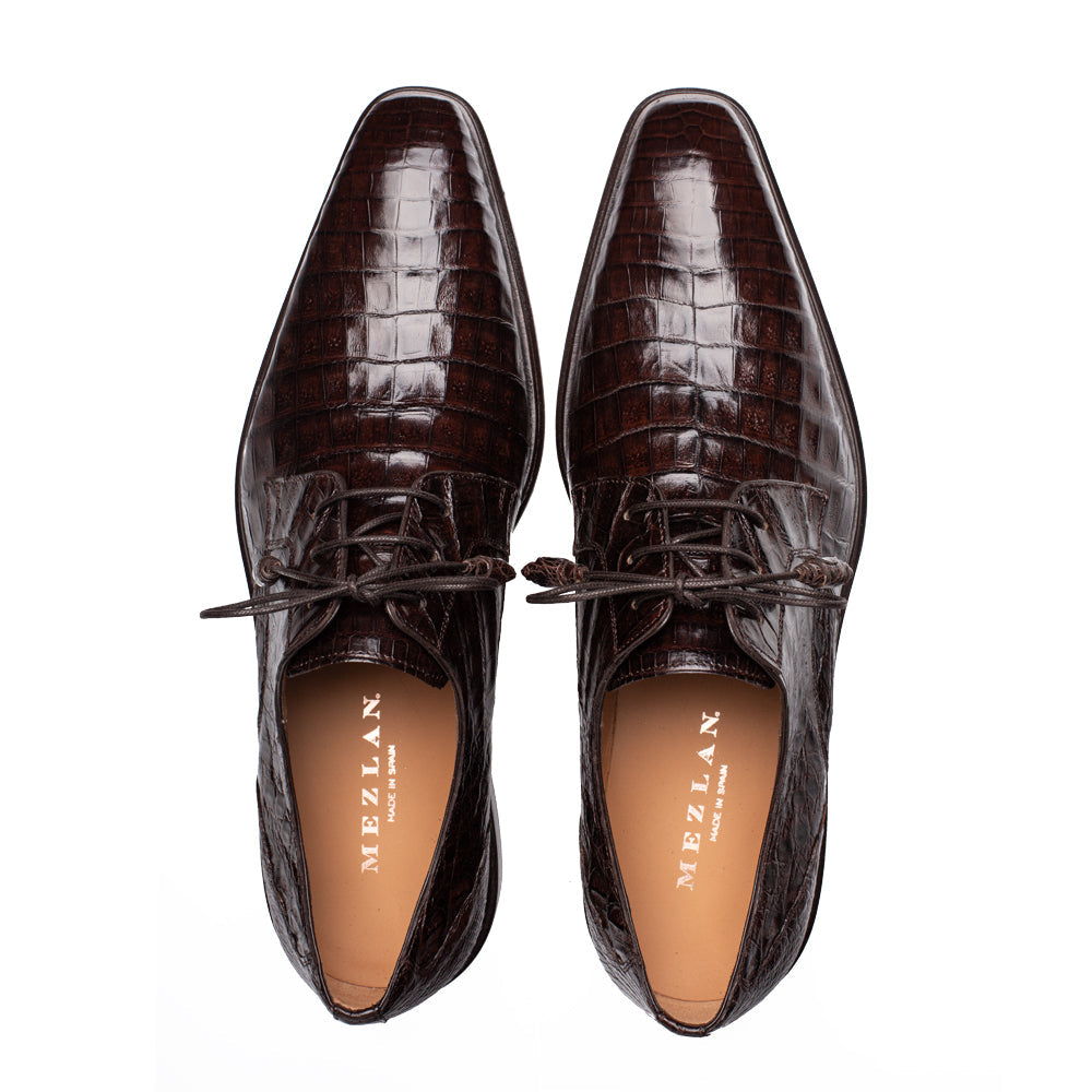 Mezlan Riverside: Luxury Crocodile Lace-Up Shoes