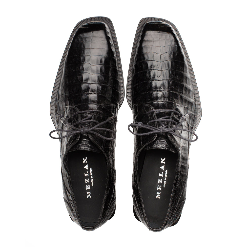 Mezlan Ugo Crocodile Lace Up: Luxurious Italian Leather Shoes