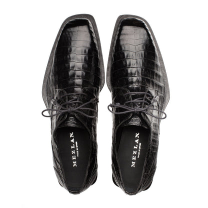 Mezlan Ugo Crocodile Lace Up: Luxurious Italian Leather Shoes