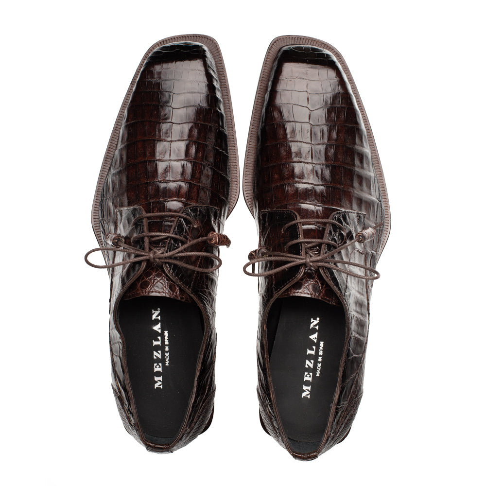 Mezlan Ugo Crocodile Lace Up: Luxurious Italian Leather Shoes