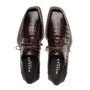 Mezlan Ugo Crocodile Lace Up: Luxurious Italian Leather Shoes