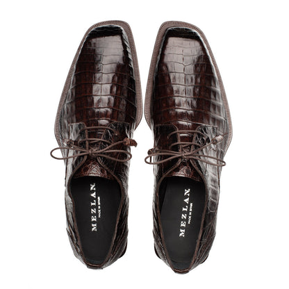Mezlan Ugo Crocodile Lace Up: Luxurious Italian Leather Shoes