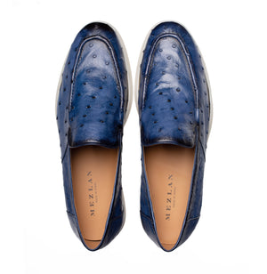 Mezlan Marmi Ostrich Flex Moc - Luxury Casual Shoes