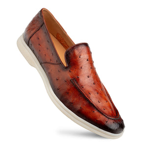 Mezlan Marmi Ostrich Flex Moc - Luxury Casual Shoes