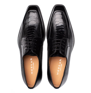 Mezlan Deer & Ostrich Paw Derby - Luxury Leather Shoe