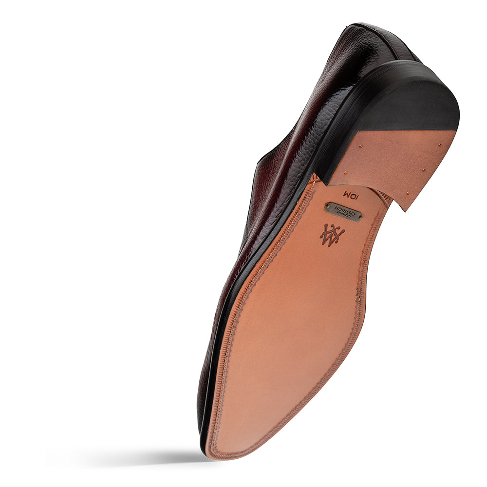 Mezlan Deer & Ostrich Paw Derby - Luxury Leather Shoe