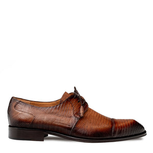 Mezlan Lizard Cap Toe Derby - Luxury Men's Dress Shoe