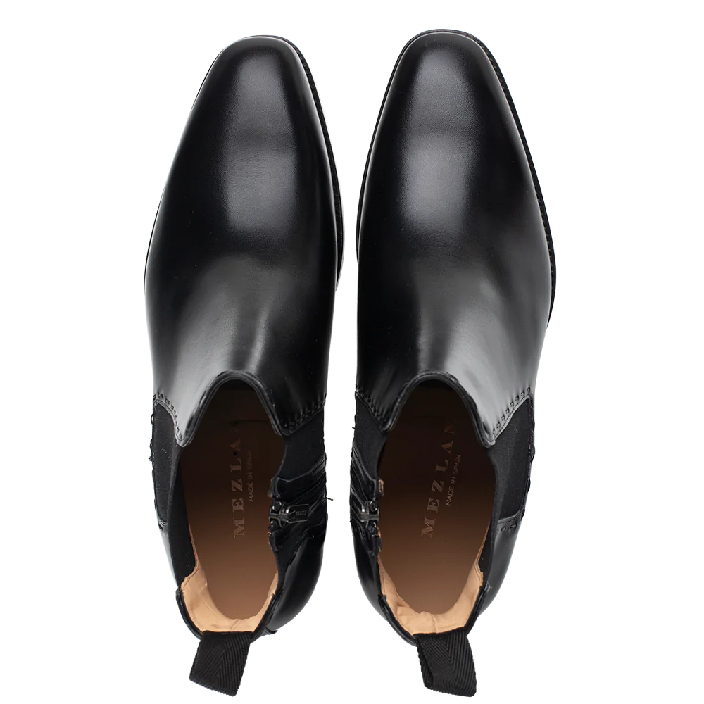 Mezlan Patina Chelsea Boot Black (E20484)