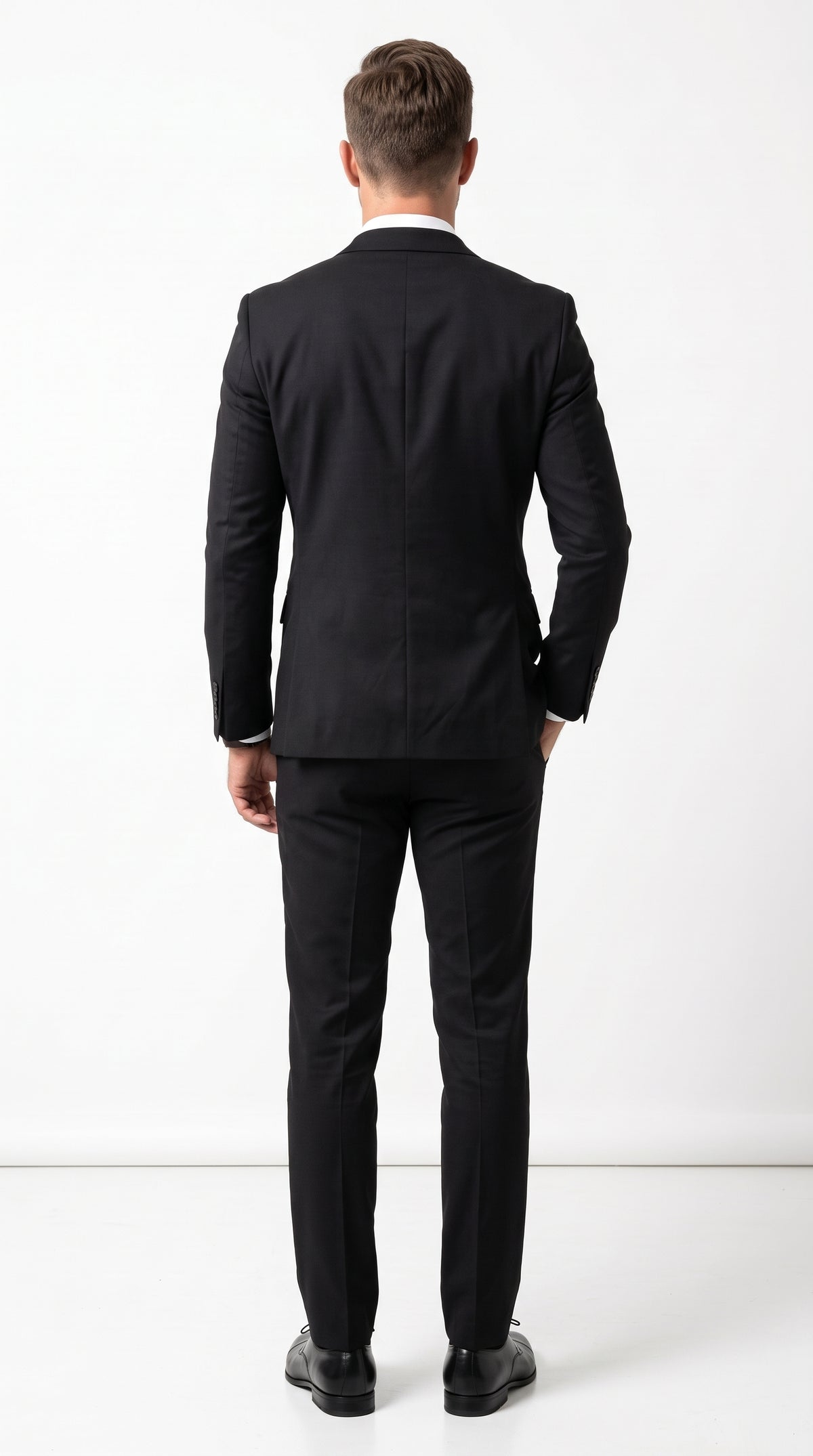 Men’s Blues Brothers Black Suit Costume Package, Formal Black Suit with Shirt and Tie