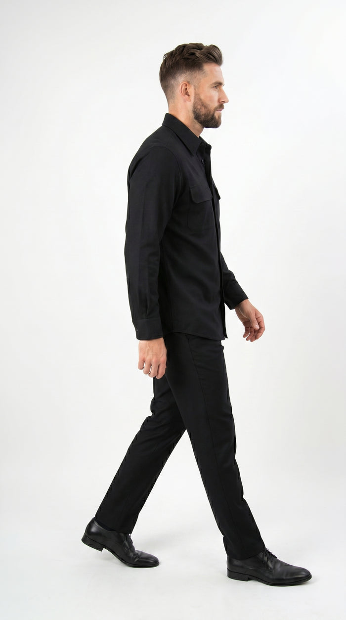 Men’s Apollo King Burgundy 2 Piece Walking Suit with Long Sleeve Shirt Jacket and Matching Pants