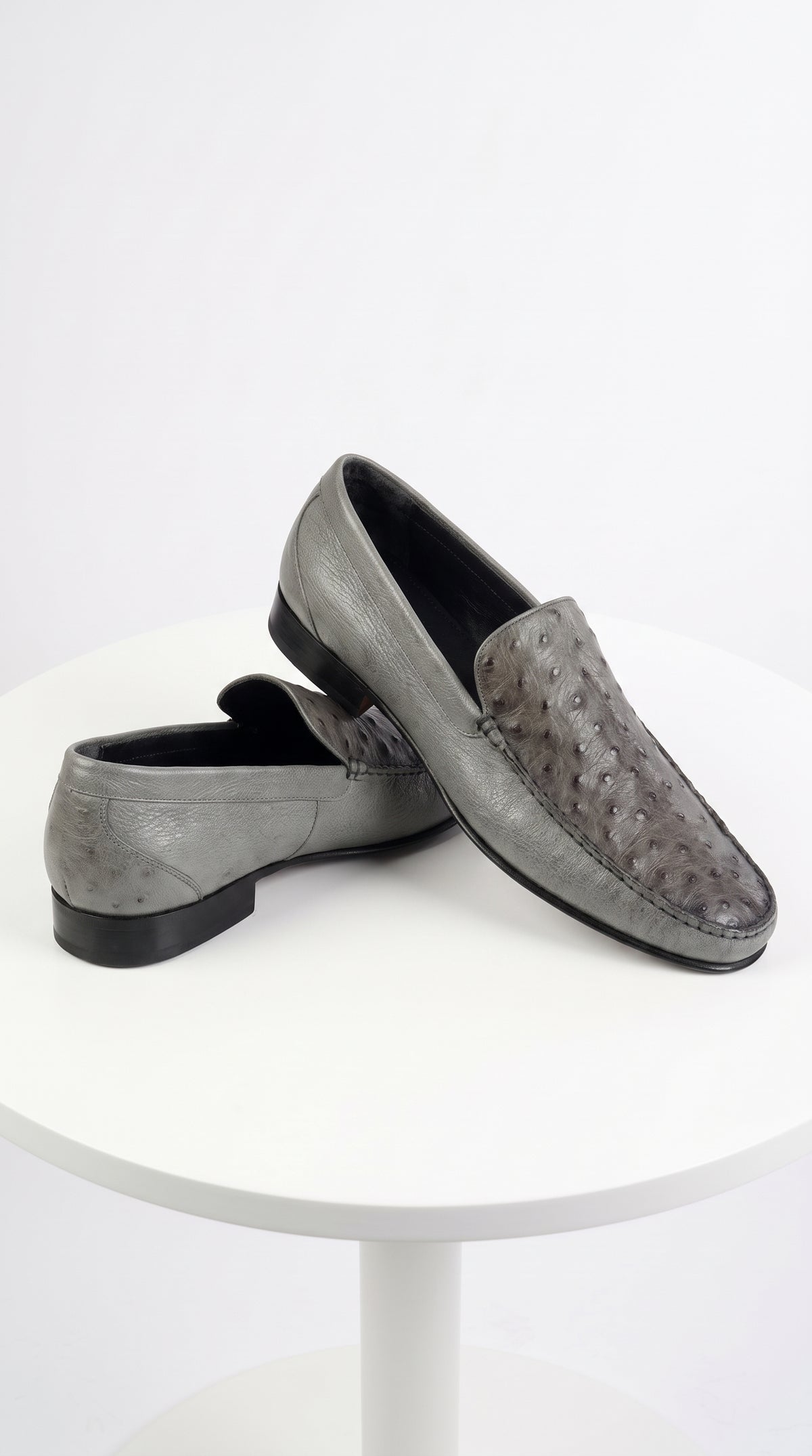Lombardy Men's Caiman Belly & Calfskin Lombardy Men’s Caiman Belly & Calfskin Loafers – Exotic Leather Slip-On Dress Shoes