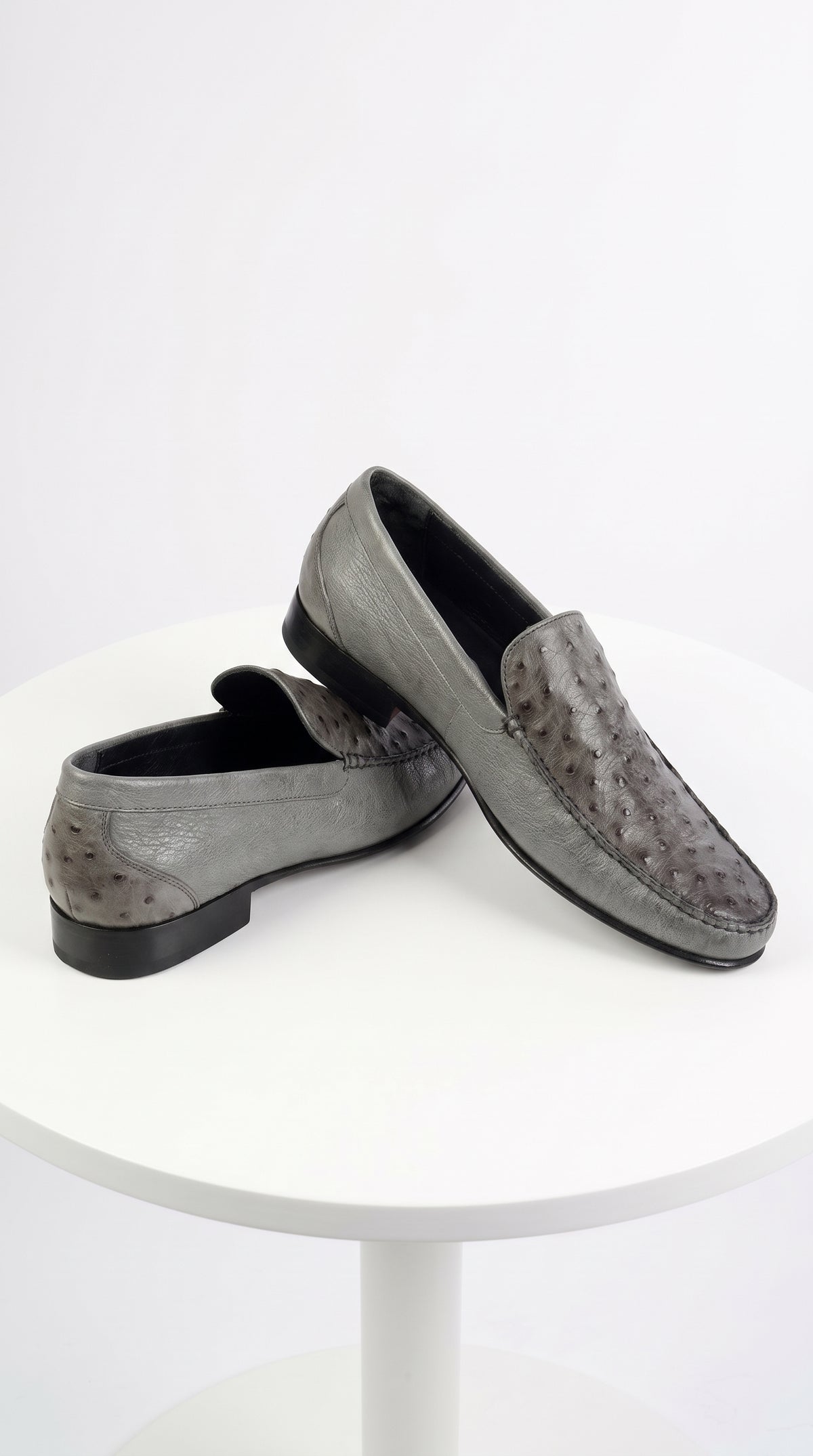 Lombardy Men's Caiman Belly & Calfskin Lombardy Men’s Caiman Belly & Calfskin Loafers – Exotic Leather Slip-On Dress Shoes