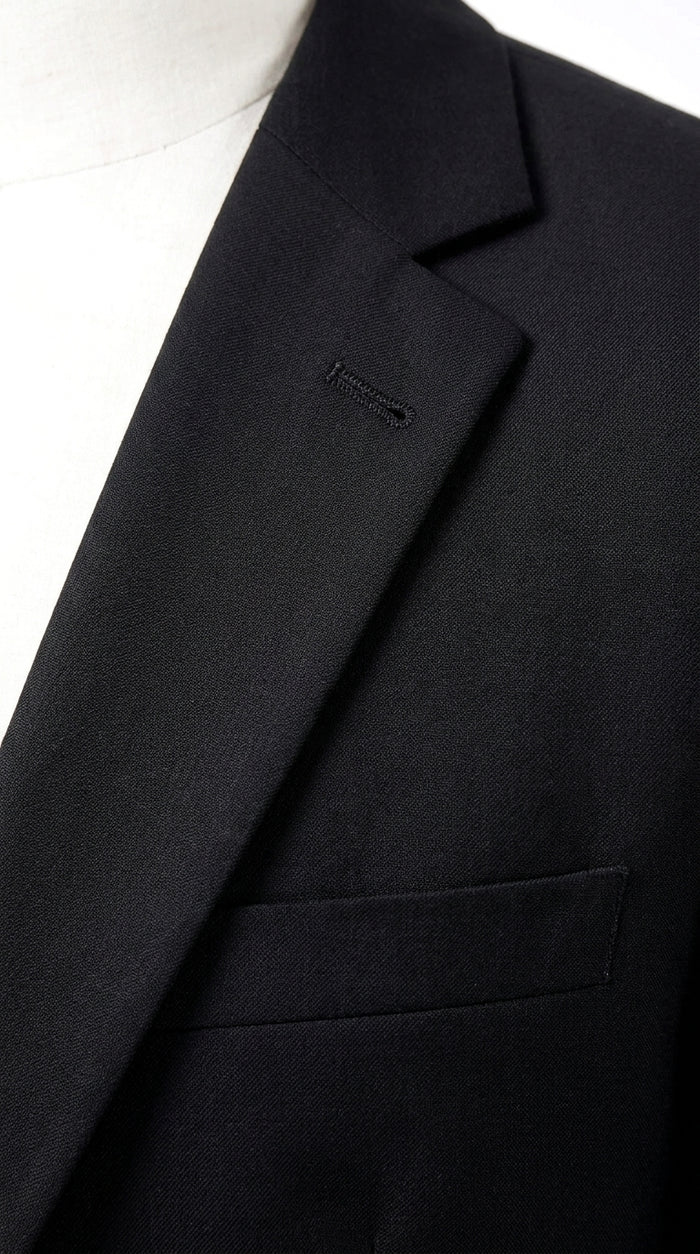 Men’s John Wick Inspired Black Vested Suit, Formal 3 Piece Wedding Business Dress Suit
