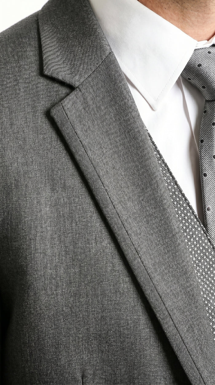 Men’s Grey 2 Button Trim Cowboy Tuxedo with Vest, Western Wedding Formal Suit