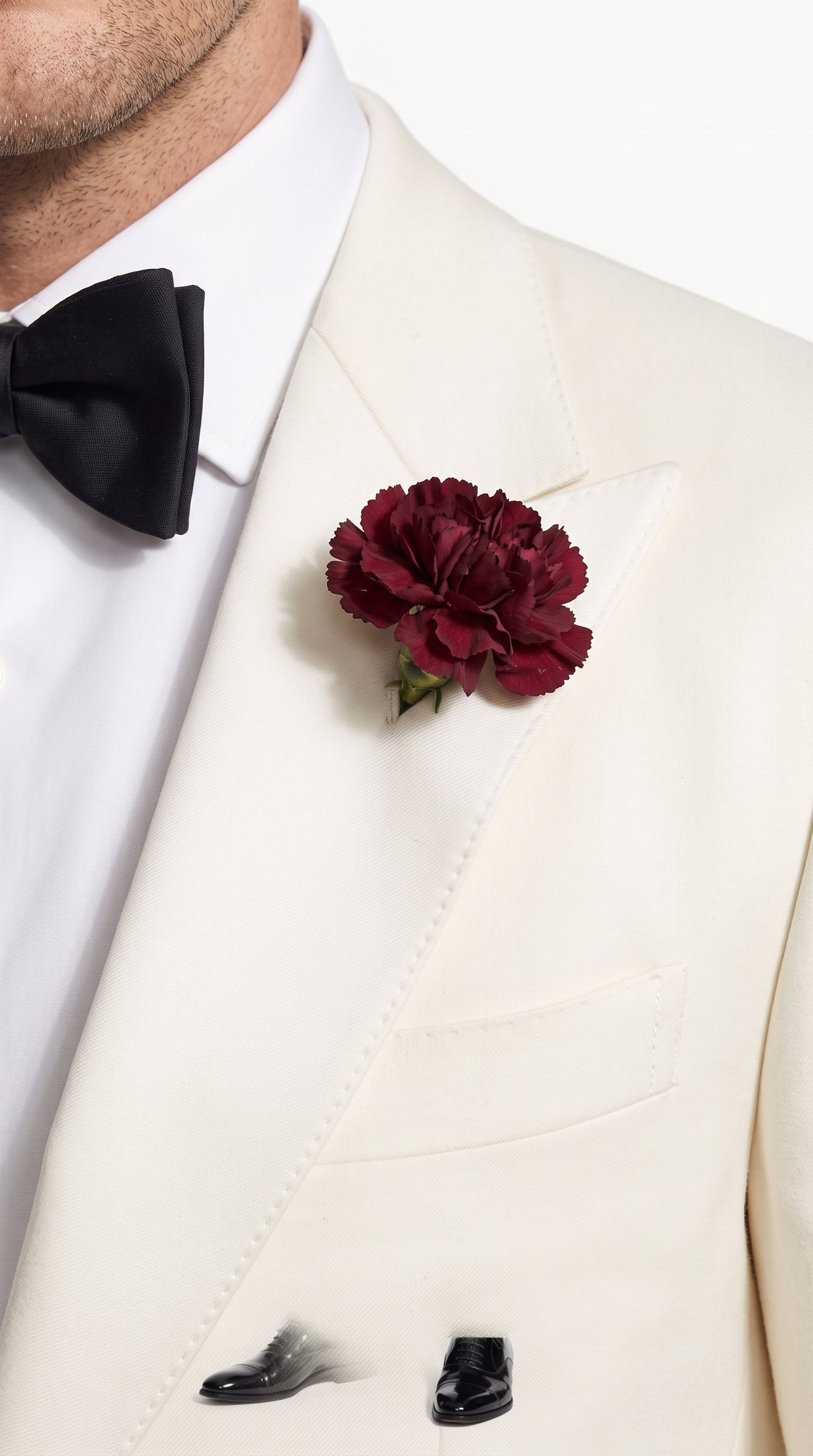 Men’s 007 Inspired White Tuxedo Jacket, James Bond Style Formal Dinner Jacket for Weddings and Prom