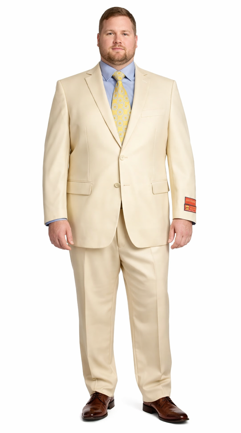Mantoni Beige Two-button Wool Suit