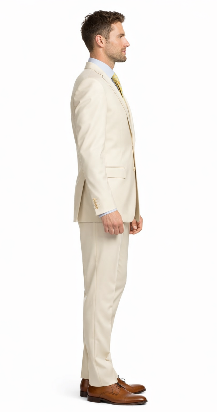 Tiglio Beige Two-button Wool Suit
