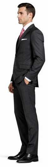 Mantoni Charcoal Two-button Wool Suit