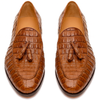 Marco Di Milano Bianchi Bay Apache Caiman Crocodile Tassel Loafers 8 BIANCHI_CAIMAN FUSCUS_BAY APACHE_8  - from alligatorwarehouse.com