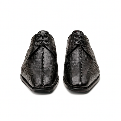 Marco Di Milano Cancun Black Caiman Crocodile Derby 6 CANCUN_CAIMAN FUSCUS_BLACK_8.5  - from alligatorwarehouse.com