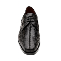 Marco Di Milano Cancun Black Caiman Crocodile Derby