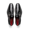 Marco Di Milano Mens Black Caiman Monk Strap Shoes Rovigo 2 ROVIGO_CAIMAN FUSCUS_BLACK_8  - from alligatorwarehouse.com