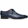 Marco Di Milano Men's Blue Caiman Lizard Derby Shoes Merida 3 MERIDA_CAIMAN FUSCUS-LIZ RING_BLUE_8  - from alligatorwarehouse.com