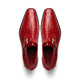 Marco Di Milano Mens Red  Caiman Gator Dress Shoes Rovigo
