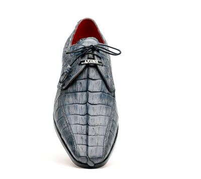 Marco Milano Exotic  Shoes  Grey Hornback  Dress Shoe Cancun 3 CANCUN_CAIMAN FUSCUS_GRAY_9.5  - from alligatorwarehouse.com