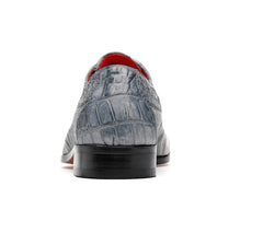 Marco Milano Exotic  Shoes  Grey Hornback  Dress Shoe Cancun