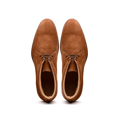 Zelli Marco Italian Suede Chukka Boots in Tobacco for Style and Comfort