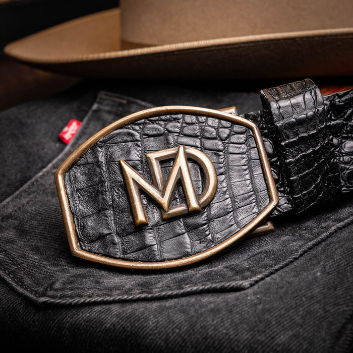 Marco_Di_Milano Marlboro Belt Black Leather Shoe