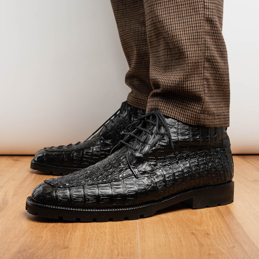Marco Di Milano Martinelli Black Leather Dress Shoe