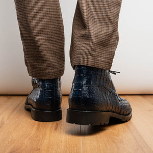 Marco Di Milano Martinelli Navy Leather Shoe