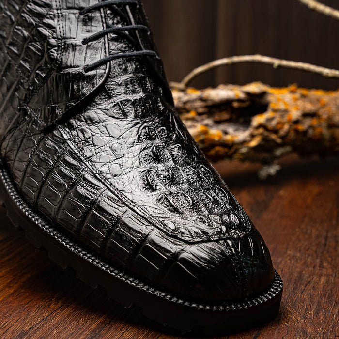 Marco Di Milano Martinelli Black Leather Dress Shoe