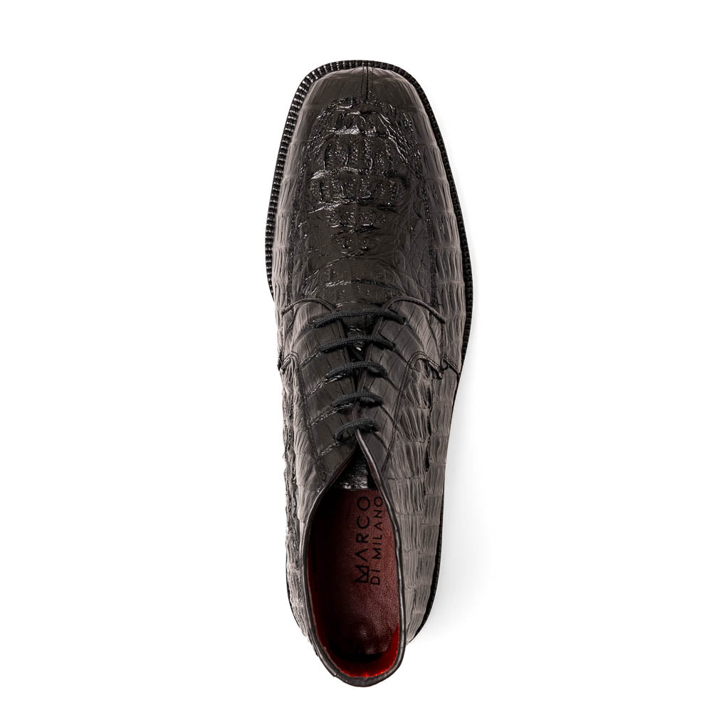 Marco Di Milano Martinelli Black Leather Dress Shoe