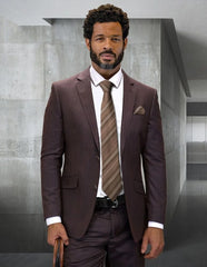 Brown suit