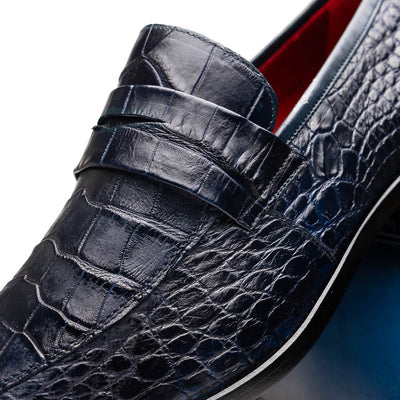 Marco Di Milano Matteo Navy Alligator Penny Loafer 3 MATTEO_ALLIGATOR_NAVY_8  - from alligatorwarehouse.com