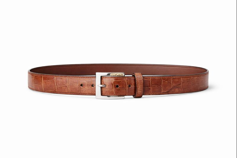 MEN 2008 COGNAC-44-ALLIGATOR BELT