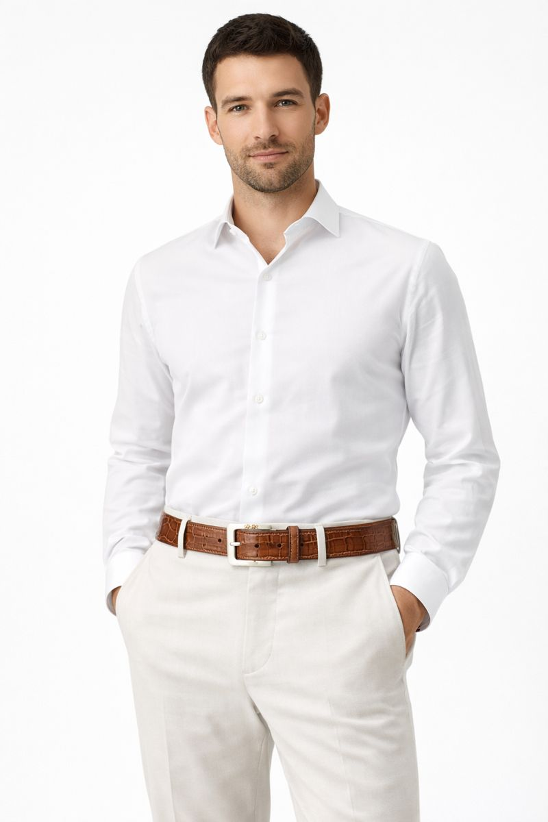 MEN 2008 COGNAC-44-ALLIGATOR BELT