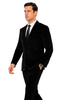 Men’s Black Velvet Peak Lapel Suit – 2-Piece Skinny Fit Formalwear by Tazzio 5   - from alligatorwarehouse.com