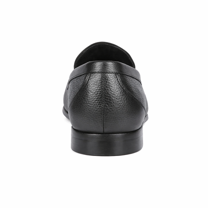 Men’s Executive Black Slip-On Shoes – Genuine Crocodile & Calfskin Leather