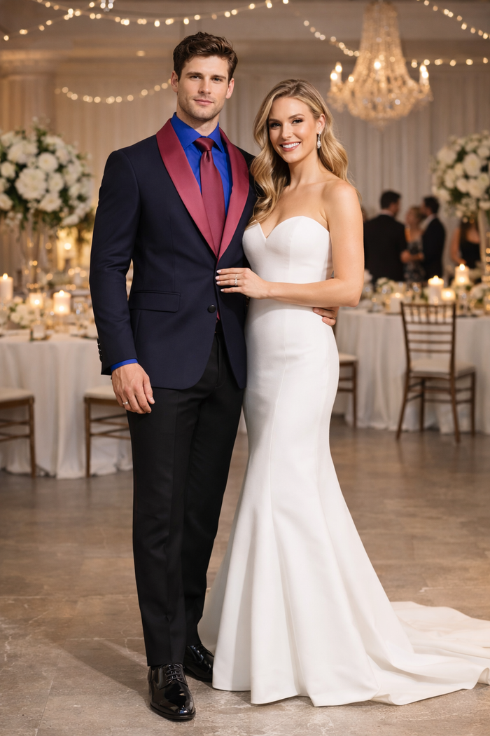 Modern Fit Men's Tuxedo Blazer for Weddings