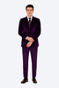 Men’s Purple Velvet Peak Lapel Suit – 2-Piece Skinny Fit Formalwear by Tazzio 7   - from alligatorwarehouse.com