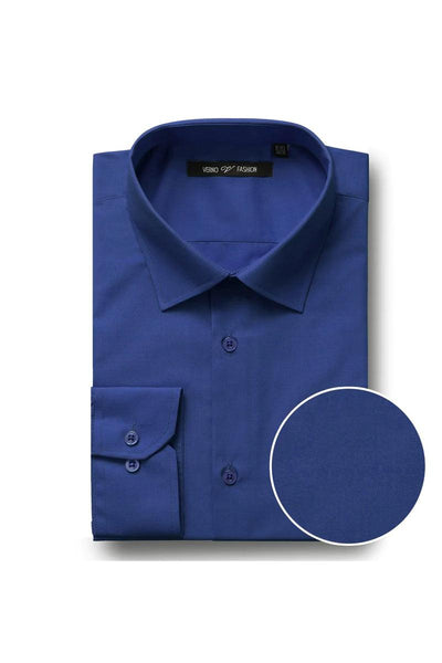 Men's Royal Blue Classic Fit Spread Collar Dress Shirt 1 TC-635-CL_Royal-Blue_14-14.5_32-33  - from alligatorwarehouse.com