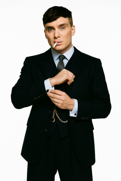 Mens Costume Thomas Shelby Vested Suit & Overcoat 9 SC-2842  - from alligatorwarehouse.com
