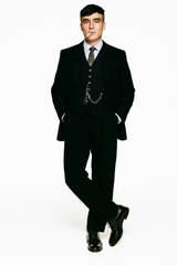 Mens Costume Thomas Shelby Vested Suit & Overcoat