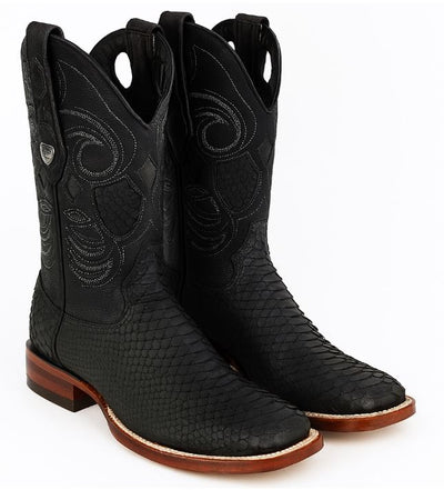 Men's Wild West Python Skin Rodeo Toe Boot 2818G5705 2 2818G5705-060  - from alligatorwarehouse.com