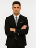 Mens 2 Button 100% Linen Black Suit 5 I1-3164  - from alligatorwarehouse.com