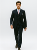 Mens 3 Button Vested Basic Wool Feel Suit in Navy 6 SO13TR-3_NAVY_36S  - from alligatorwarehouse.com